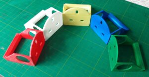5 x colour coded UK mains plug pullers disability aid for weak low grip strength