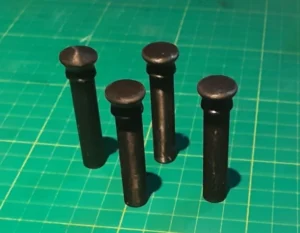 4 x Ford Zephyr Zodiac Mk3 Mark III Door Lock Button Pin Black New